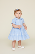 Vestido Cambraia Azul Bordado — foto 1