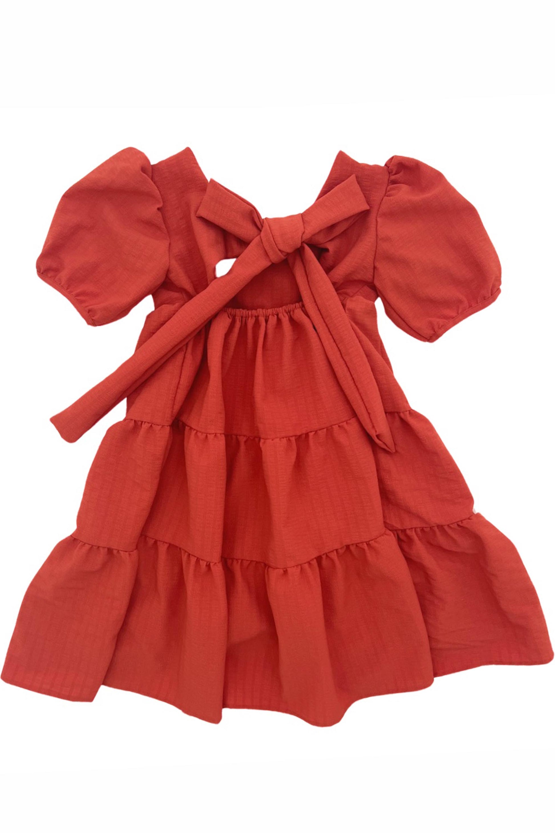 Vestido Infantil Isabela Terracota — foto 4