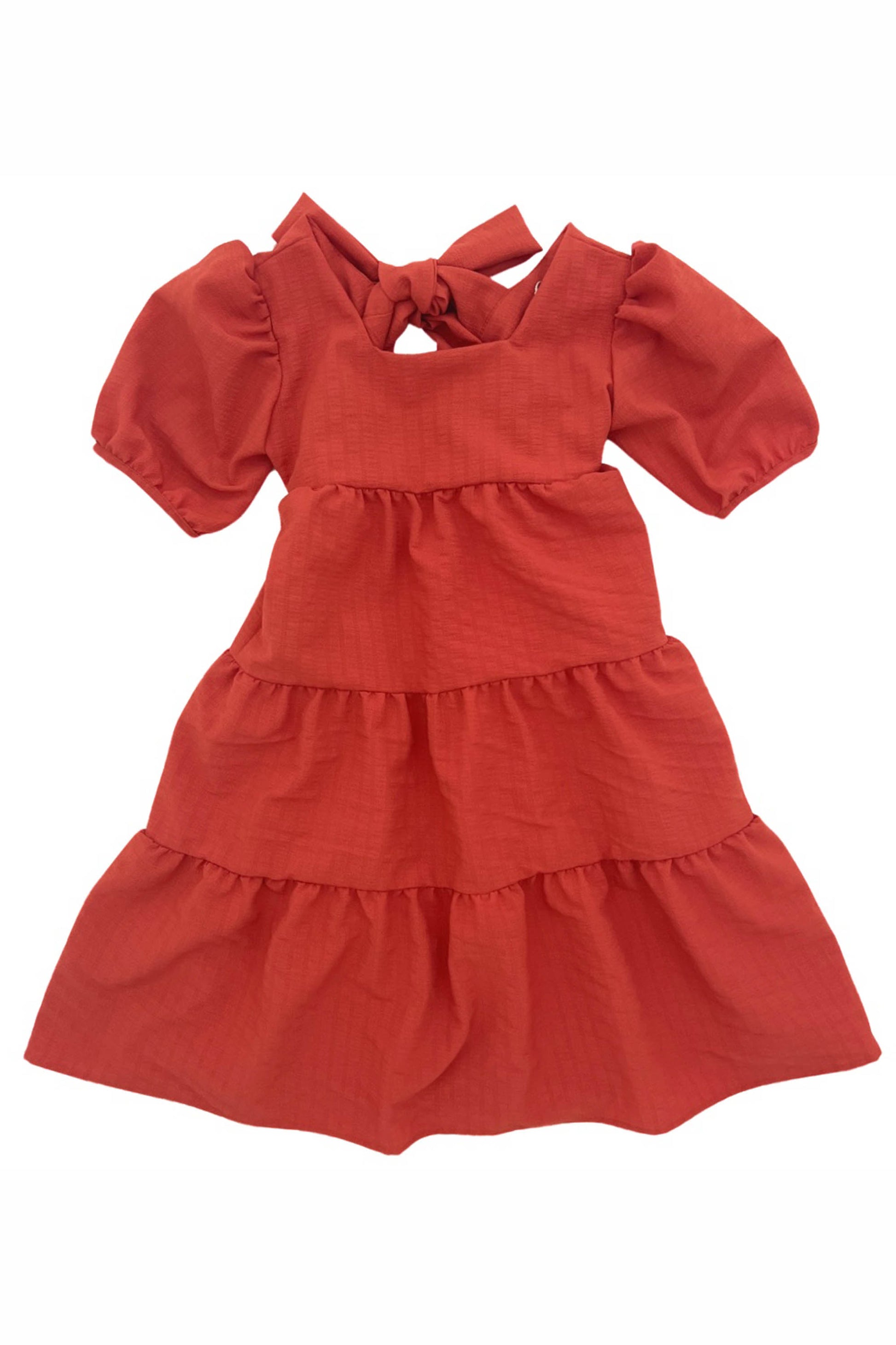 Vestido Infantil Isabela Terracota — foto 3