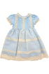 Vestido Infantil de Voal Azul com Detalhes em Renda — foto 2