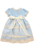 Vestido Infantil de Voal Azul com Detalhes em Renda — foto 3