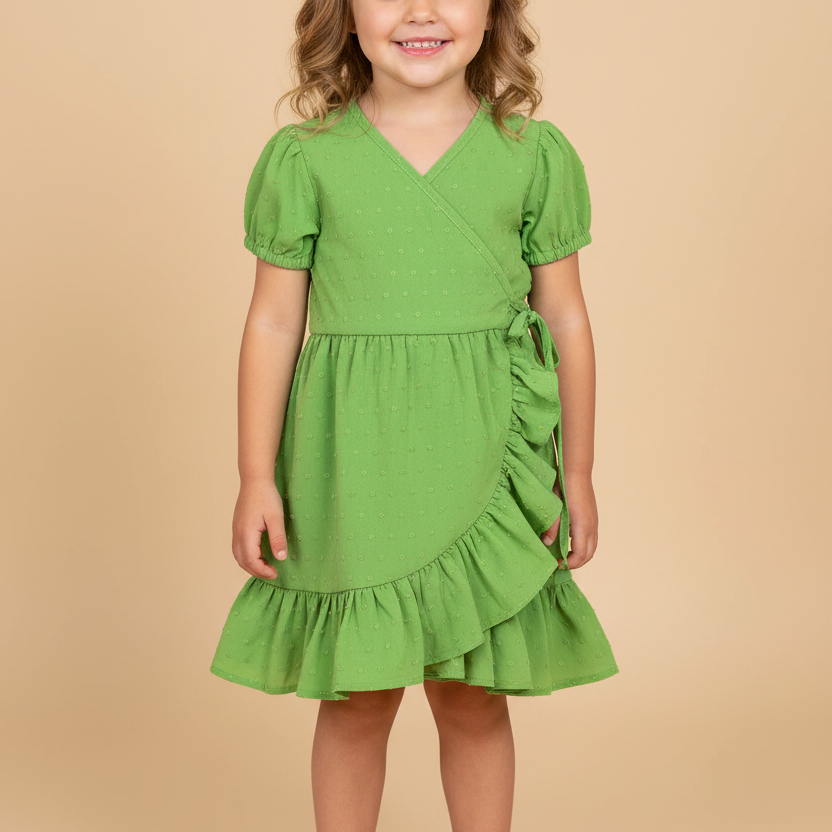 Vestido Infantil Luisa Verde Cidreira — foto 1
