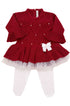 Saída de Maternidade Vestido Barra Renda Audrey Vermelho — foto 3