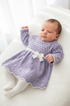 Saída de Maternidade Vestido Casinha de Abelha Lilás — foto 1
