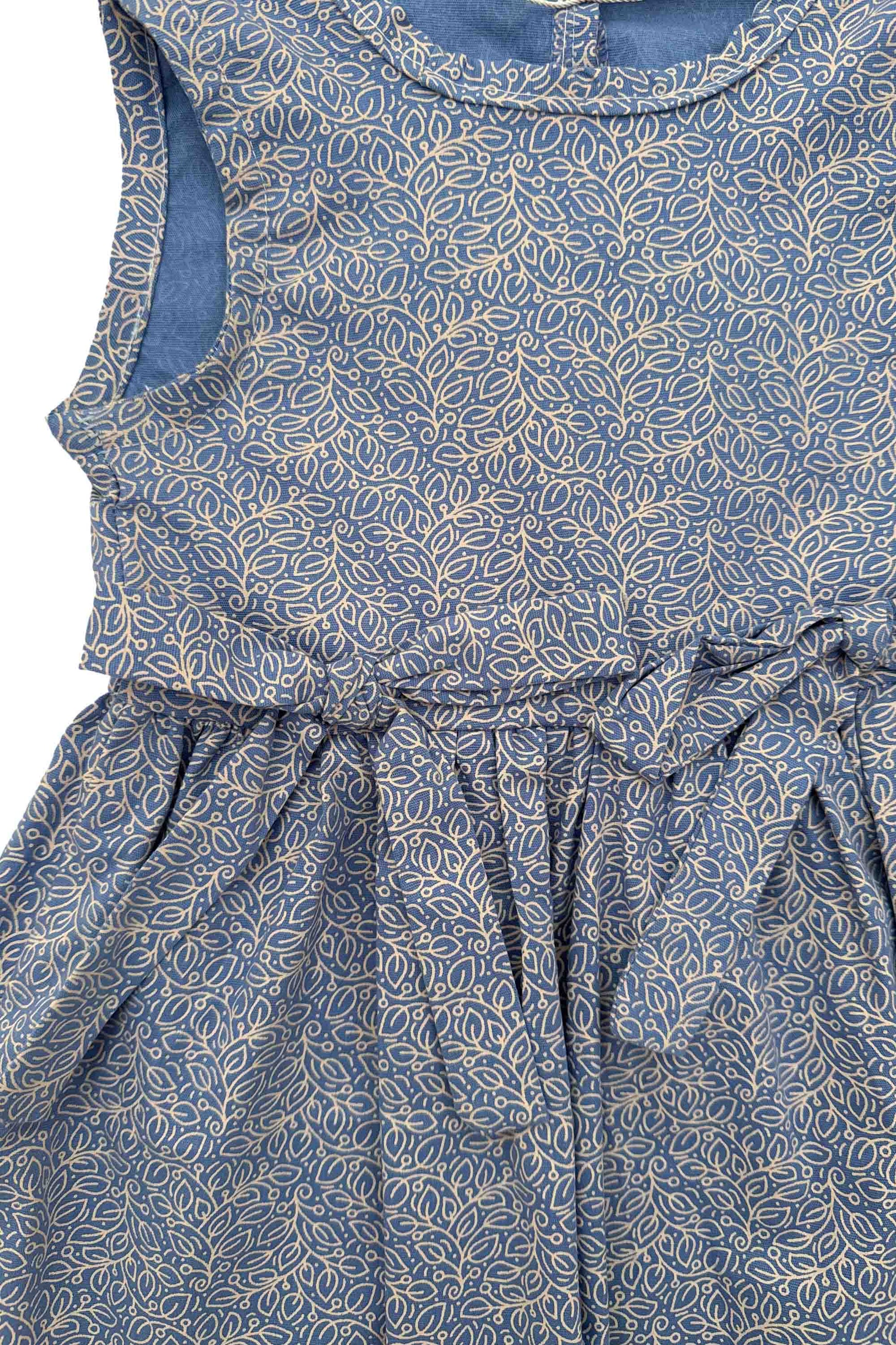 Vestido Regata Folha Azul — foto 5