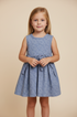 Vestido Regata Folha Azul — foto 1