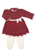 Saída de Maternidade Vestido Casinha de Abelha Vermelho — foto 2