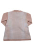 Vestido Infantil em Tricot Xadrez Rosa — foto 4
