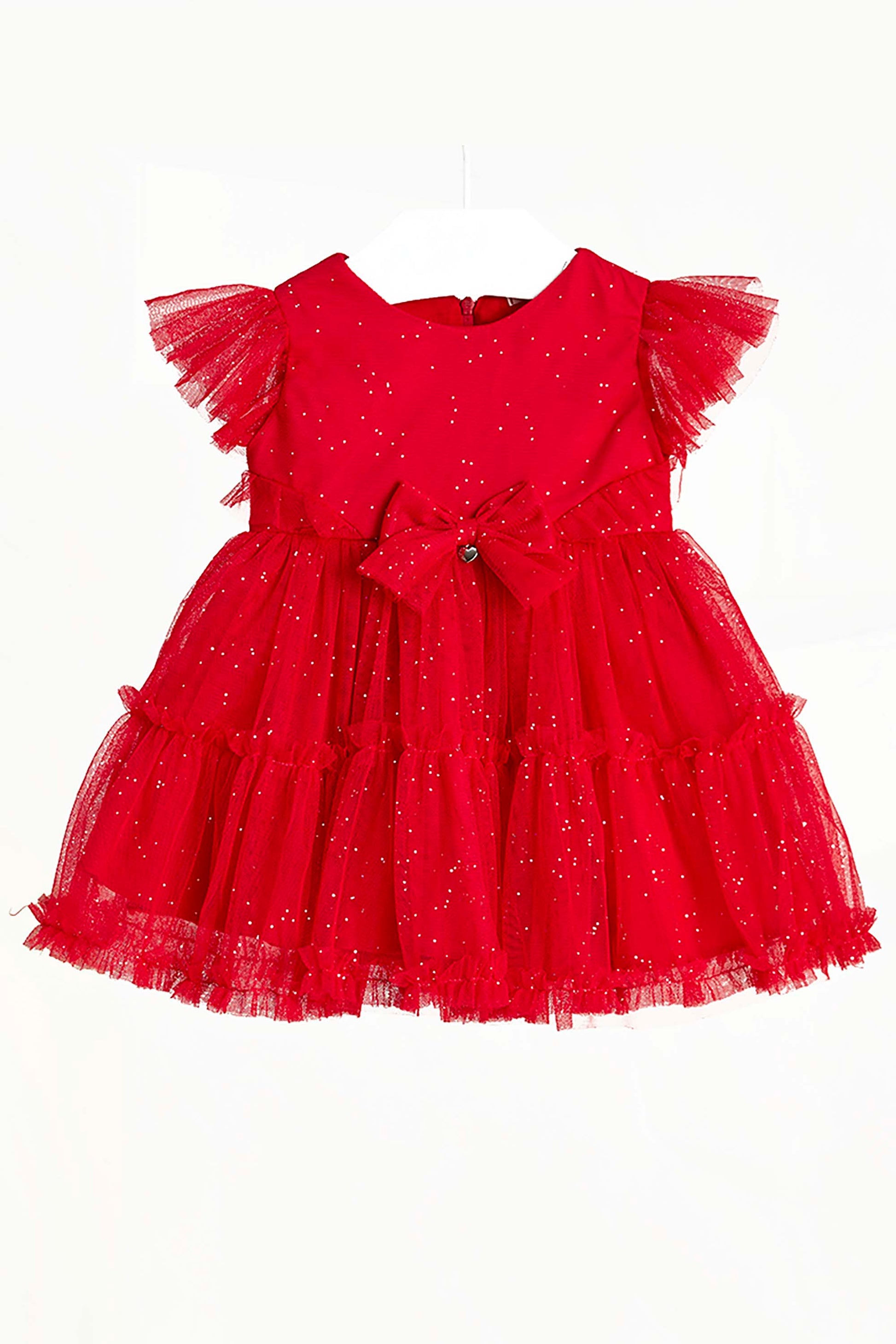 Vestido em Tule Celebration Vermelho para Bebês — foto 2