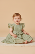 Vestido Bebê Menina Verão Verde Claro — foto 1