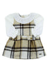 Vestido Infantil Xadrez Soft com Manga Longa em Malha — foto 2