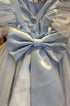 Vestido Infantil Rodado para Festa em Tule Azul com Borboletas — foto 5