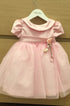Vestido Infantil Festa Rosa com Tule — foto 3
