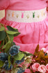 Vestido Casinha de Abelha com Bordado Coelhos Linho Rosa — foto 4