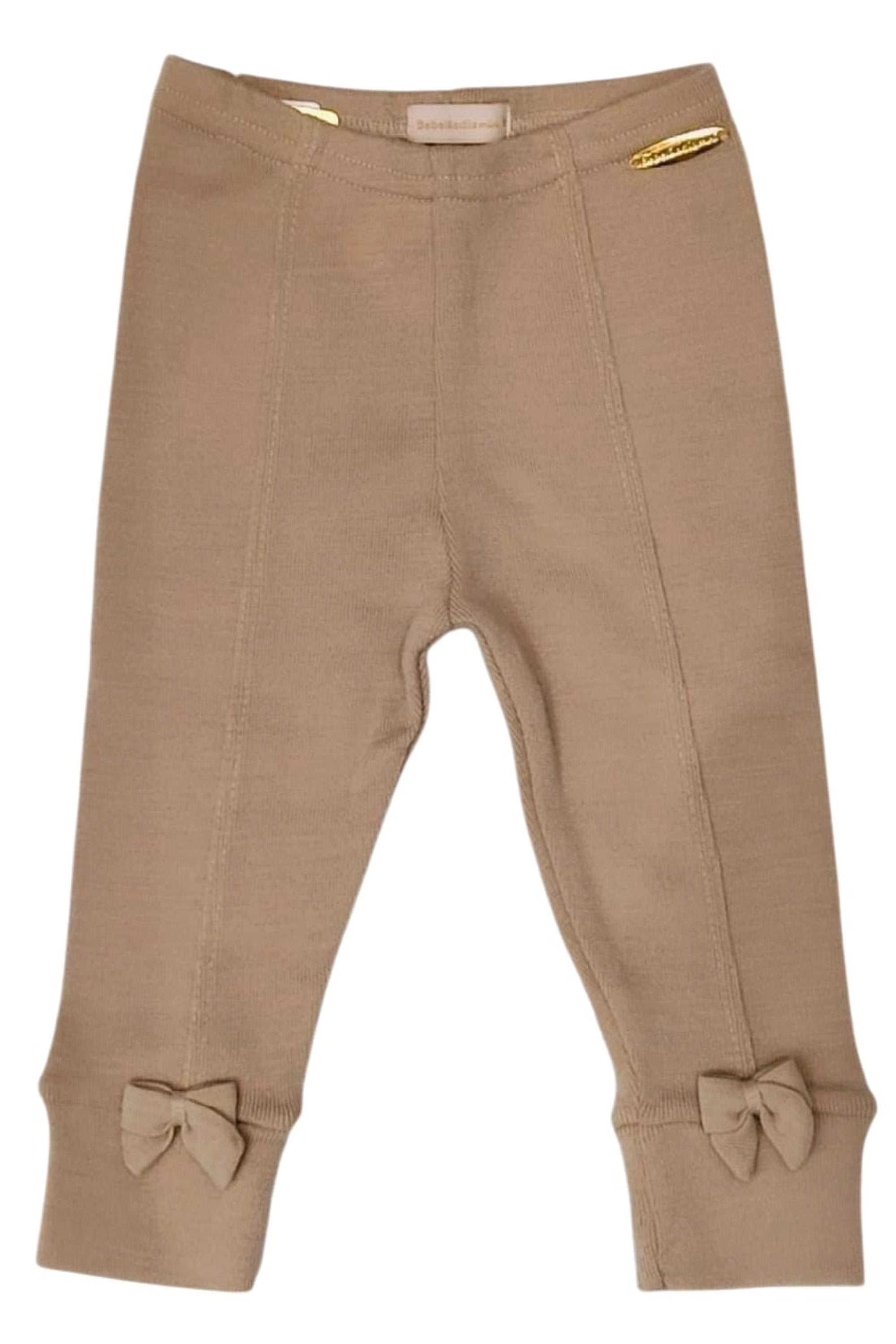 Calça Legging Infantil Estilo Montaria Cor Fibra Para Meninas — foto 1