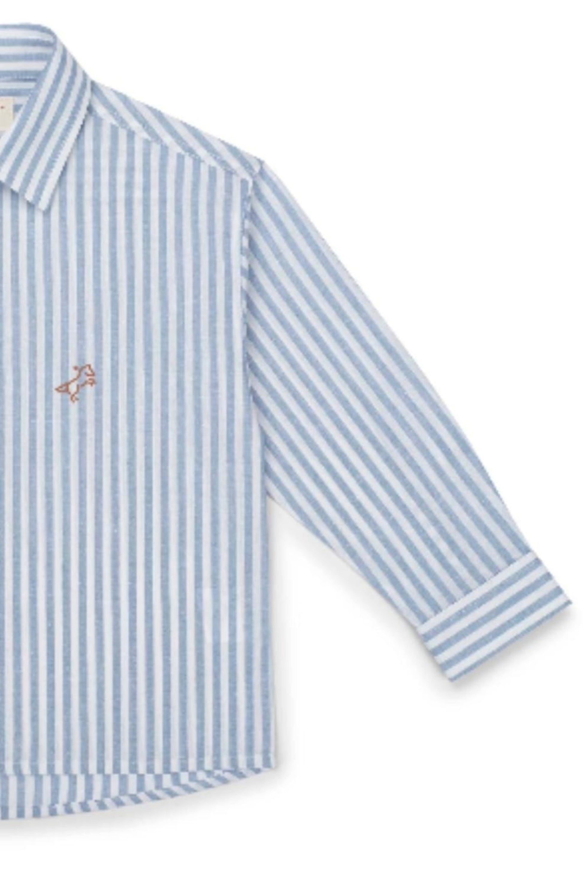 Camisa Infantil Listrada para Meninos Manga Longa — foto 3