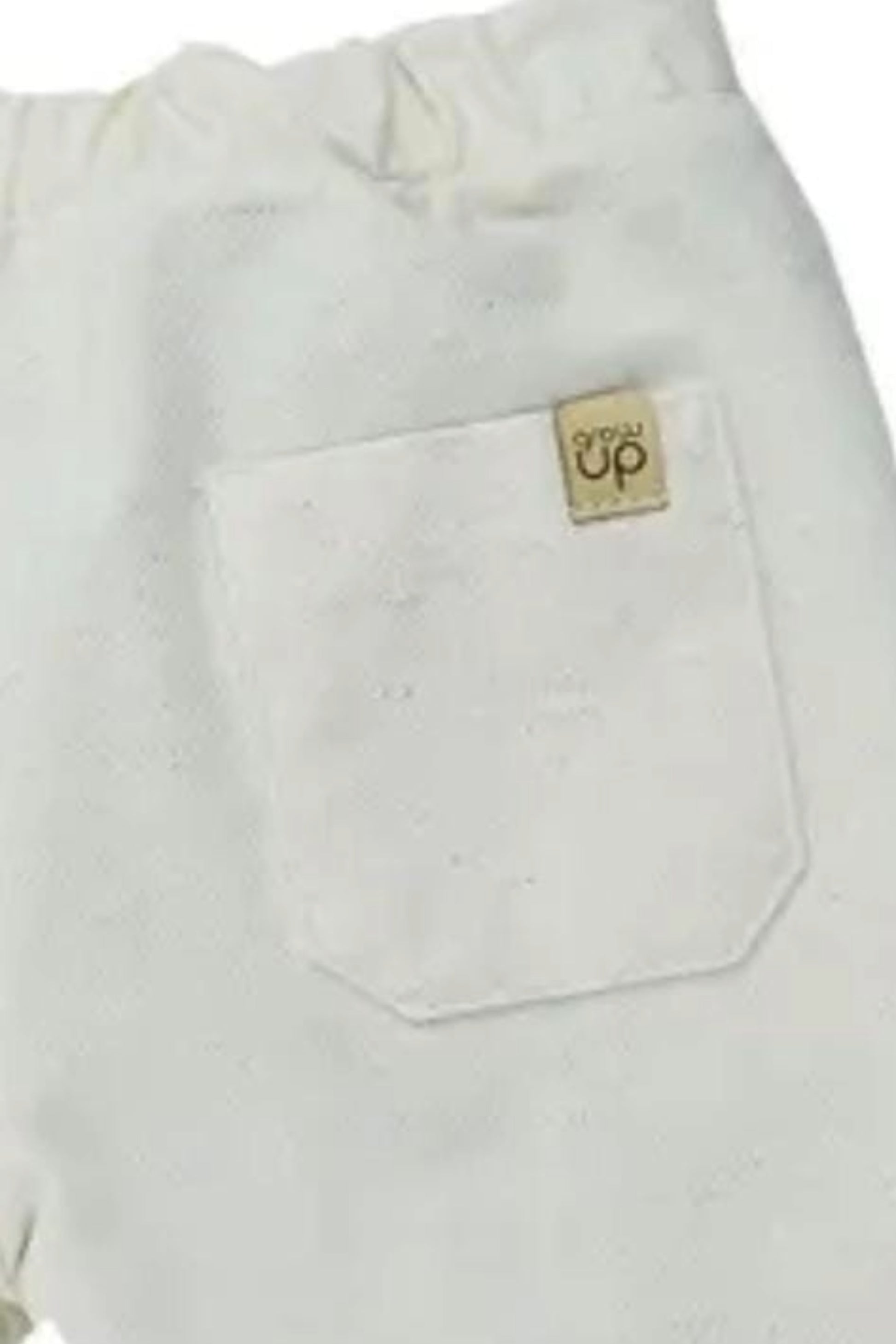Calça Forrada para Bebê Menino Chess Creme — foto 5