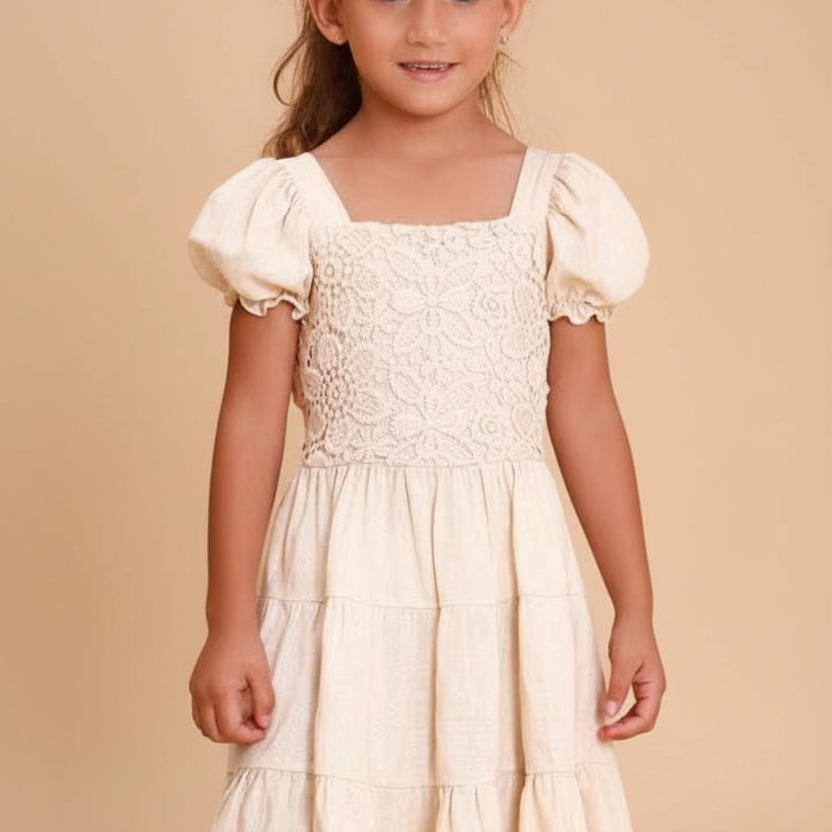 Vestido Infantil 3 Marias Palha — foto 1
