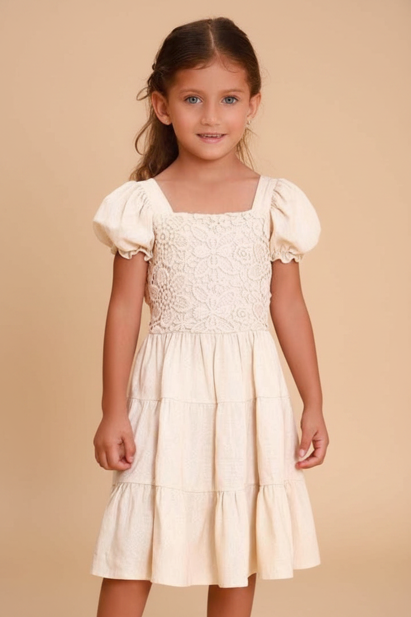 Vestido Infantil 3 Marias Palha — foto 1