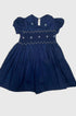Vestido Casinha de Abelha Bordado Azul Marinho — foto 2