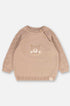 Conjunto Unissex Tricot Blusa e Calça Cor Aveia com Estampa de Ursinho — foto 5